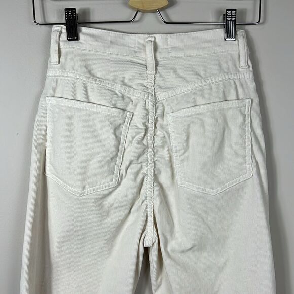Agolde Corduroy 90s Straight Leg Pants Cream Size 25 - Picture 6 of 10